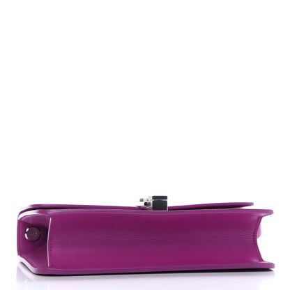 Saint Laurent Smooth Calfskin Le Carre Shoulder Bag Purple 3 of 10
