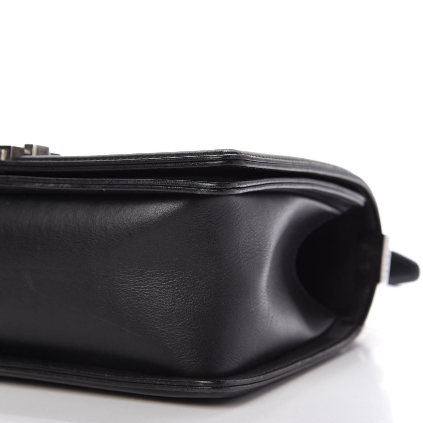 Calfskin Quilted Medium Boy Flap Black