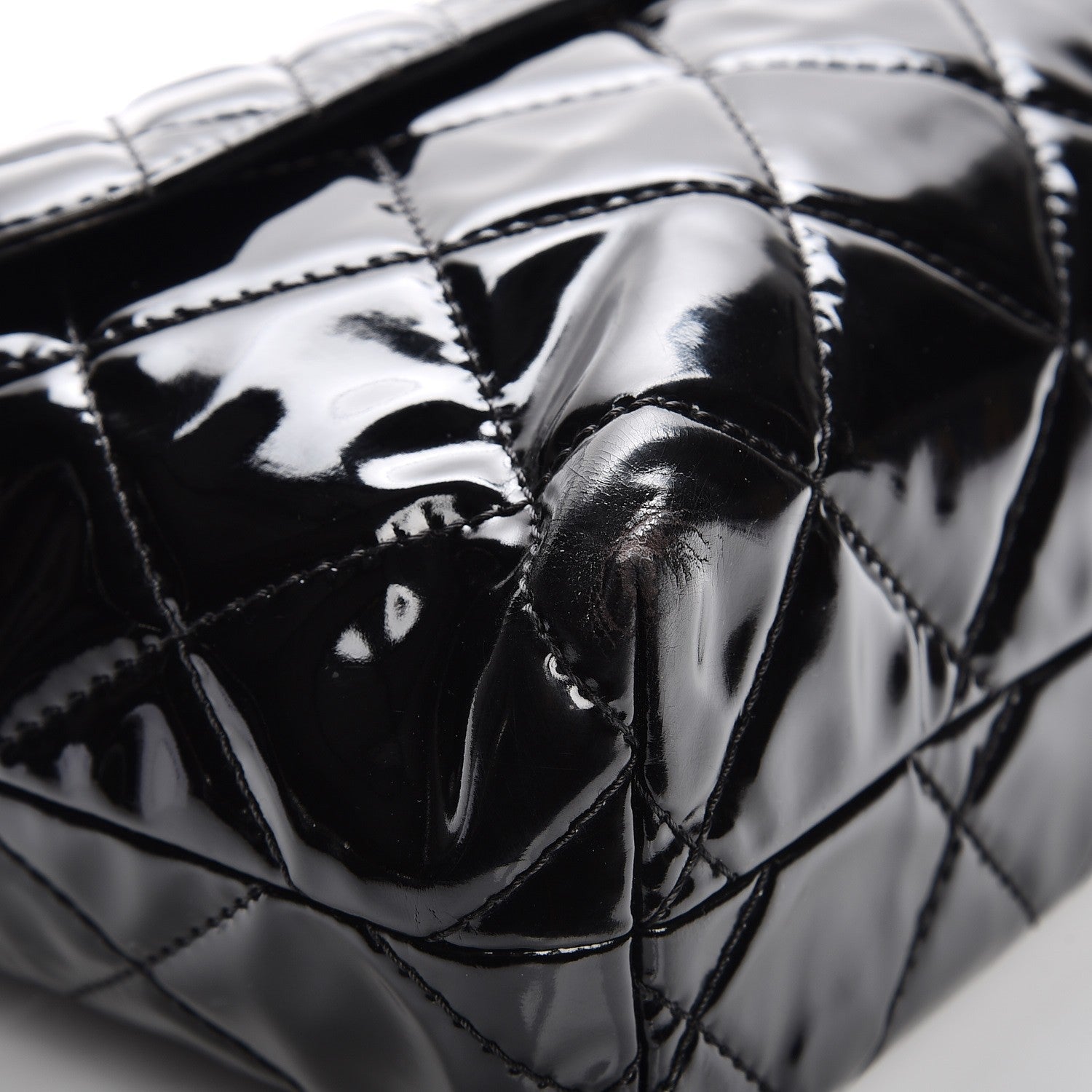 Chanel Vinyl Quilted In the Business Flap Bag Black 8 of 13