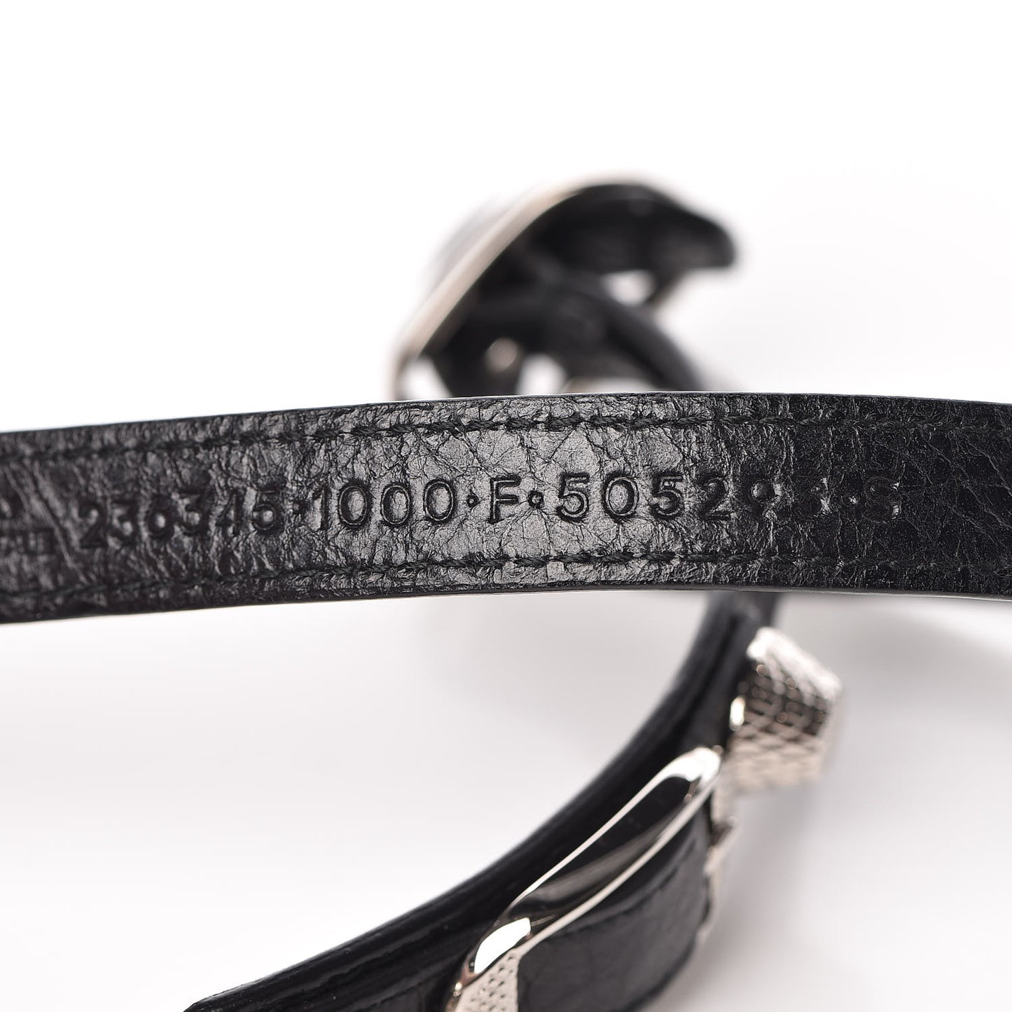 Agneau Giant 12 Silver Hardware Triple Tour Bracelet S Black
