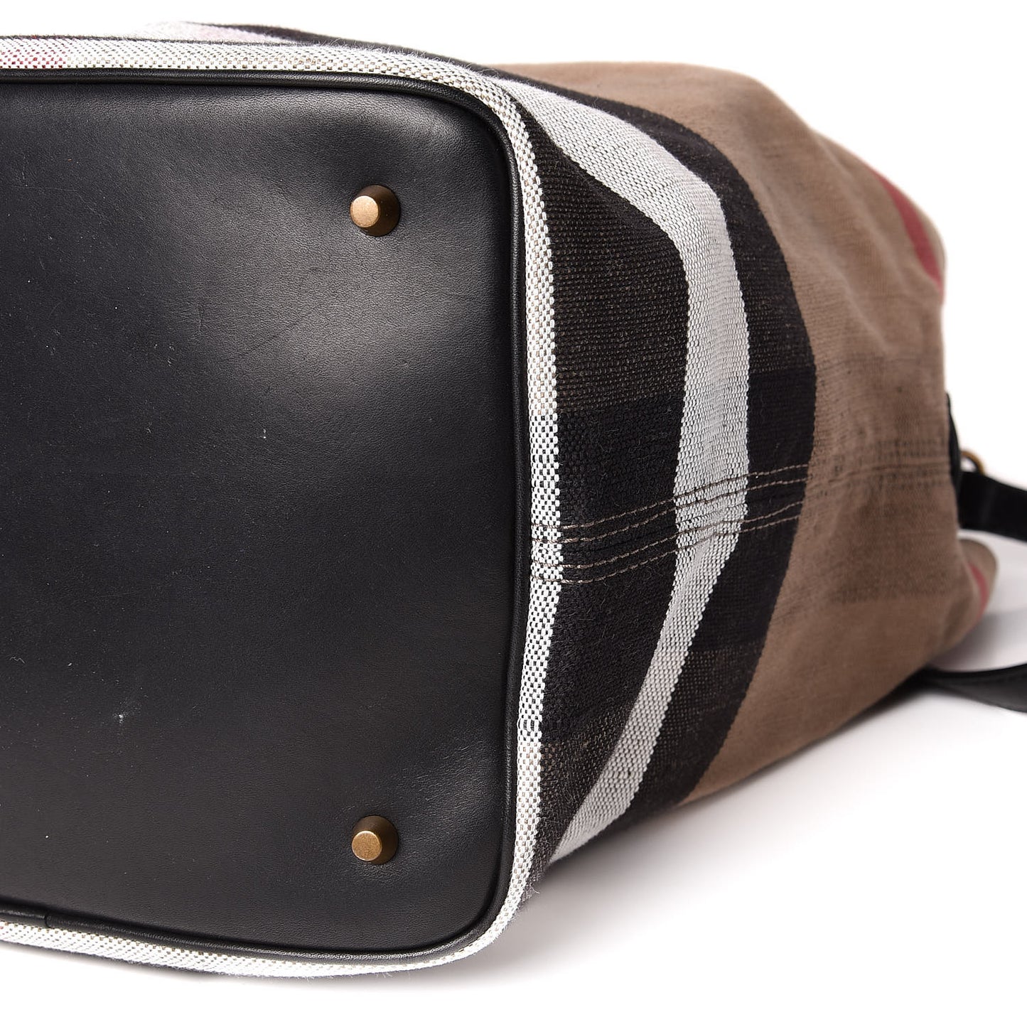 Canvas Mega Check Medium Ashby Hobo Black