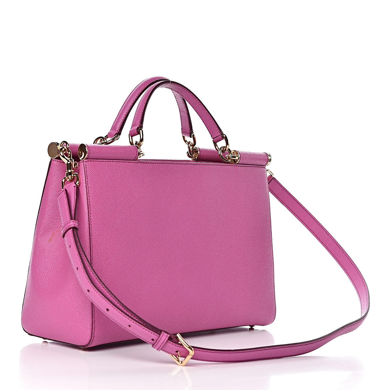 Dolce & Gabbana Dauphine Miss Sicily Satchel Pink 3 of 10