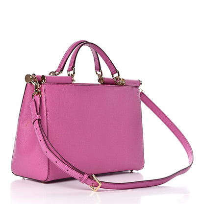 Dolce & Gabbana Dauphine Miss Sicily Satchel Pink 3 of 10