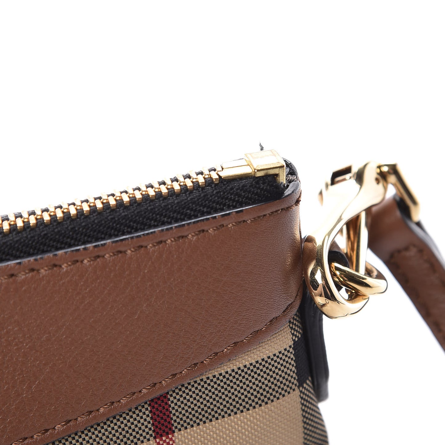 Horseferry Check Peyton Crossbody Clutch Bag Brown