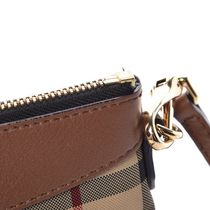 Burberry Horseferry Check Peyton Crossbody Clutch Bag Brown 9 of 15