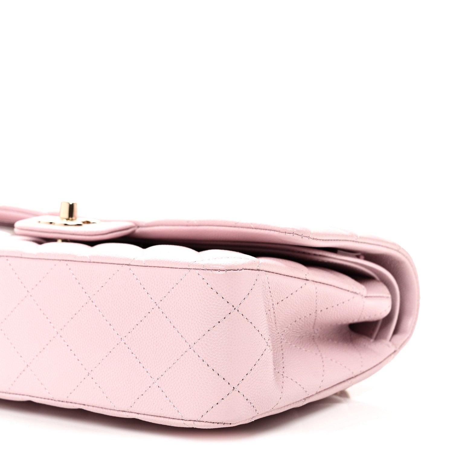 Chanel Caviar Quilted Medium Double Flap Light Pink 10 of 11