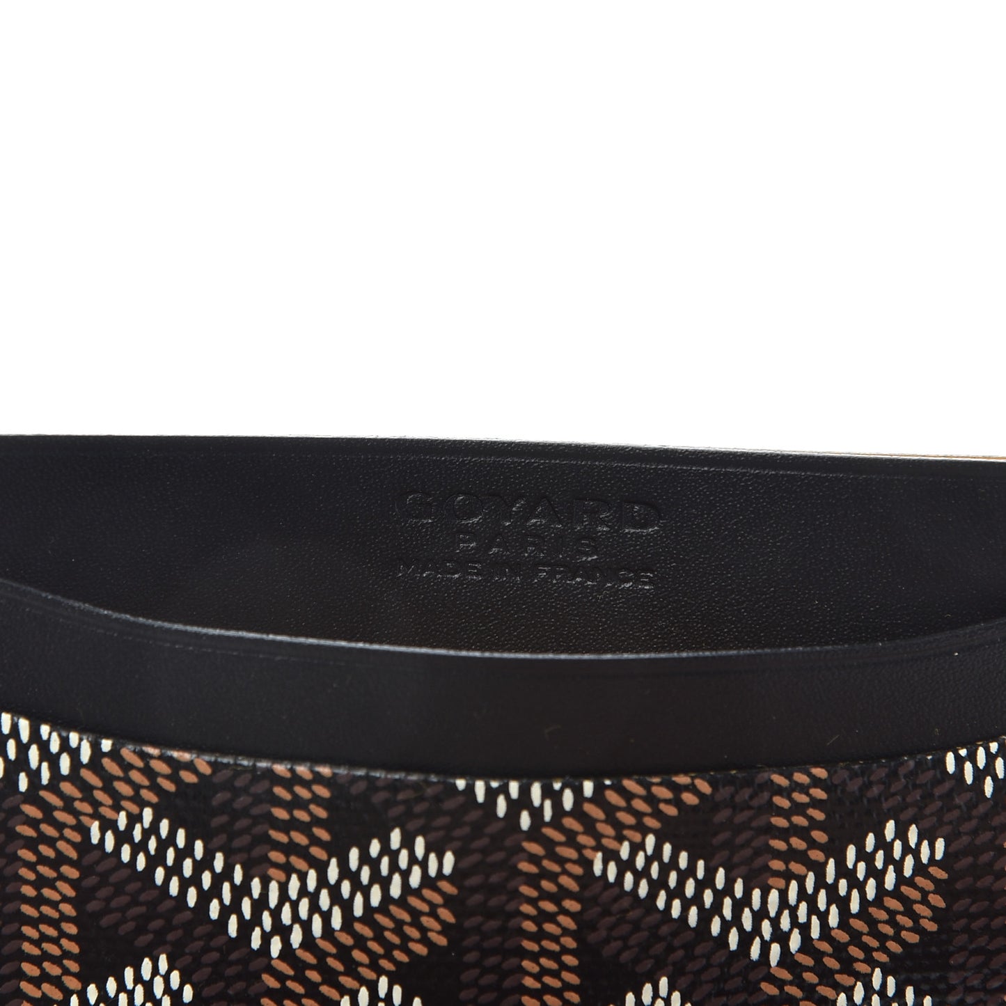 Goyardine Saint Sulpice Card Holder Black