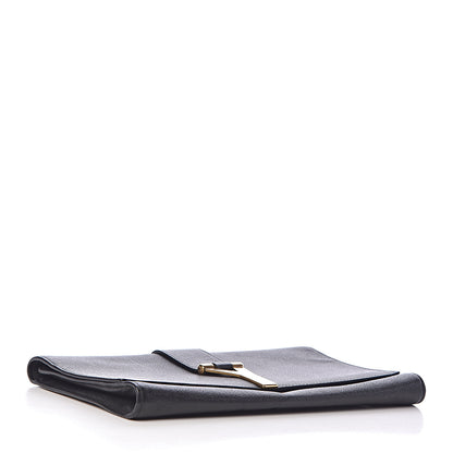 Saint Laurent Textured Calfskin Y Ligne Clutch Black 4 of 7