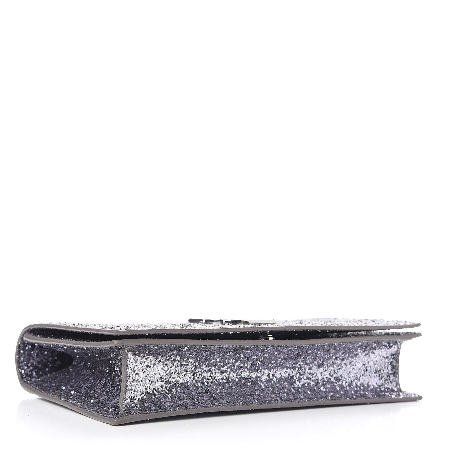 Glitter Classic Kate Monogram Clutch Sunset Grey