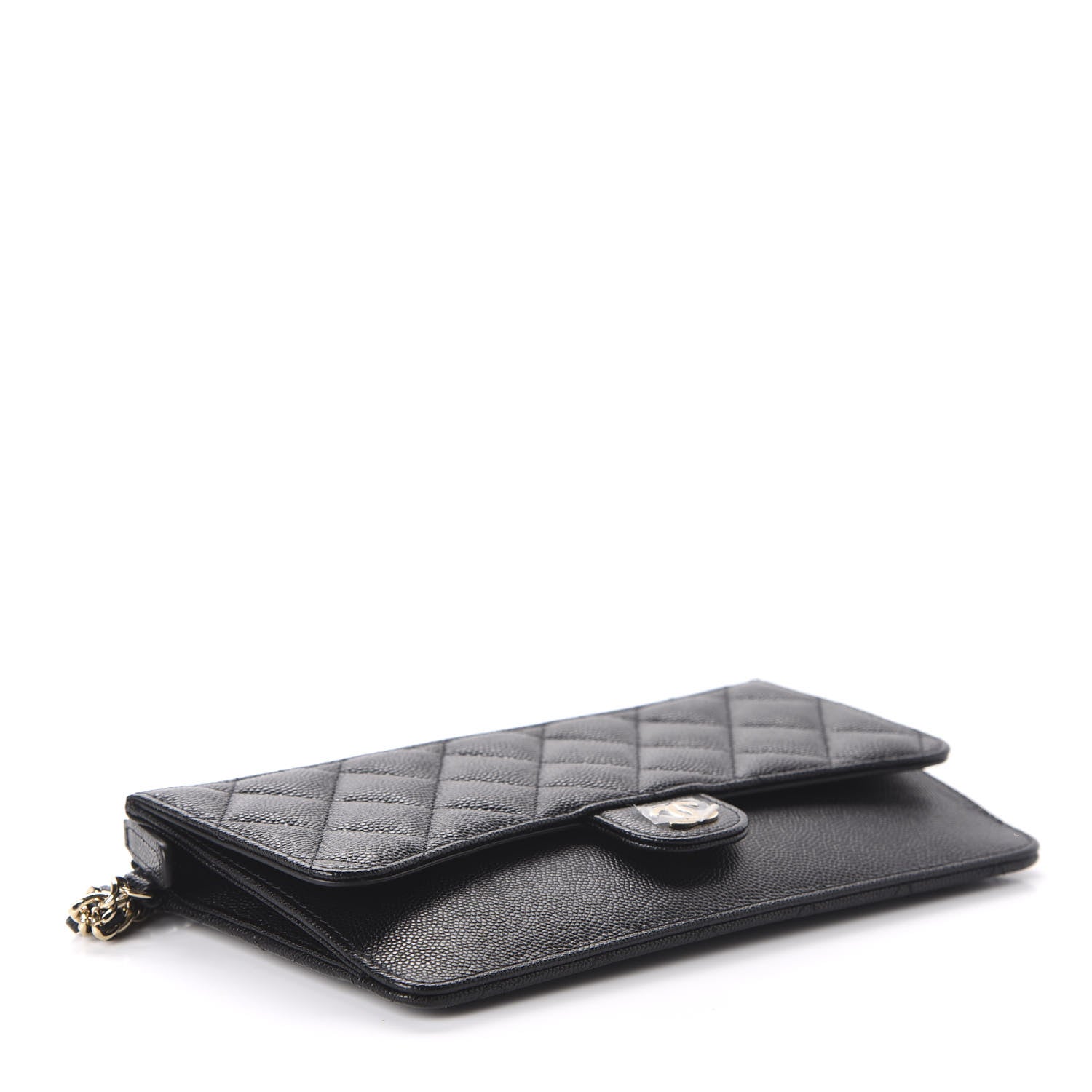 Chanel Caviar Quilted Classic Pouch With Handle Black 4 of 8