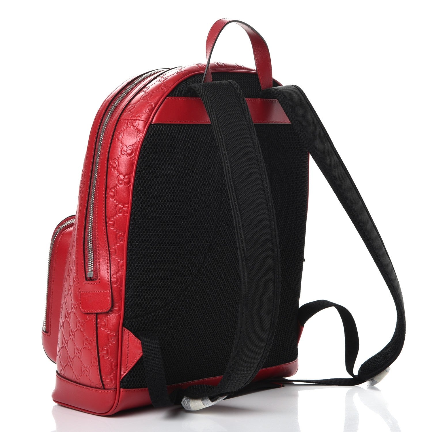 Gucci Guccissima Signature Day Backpack Hibiscus Red 3 of 7