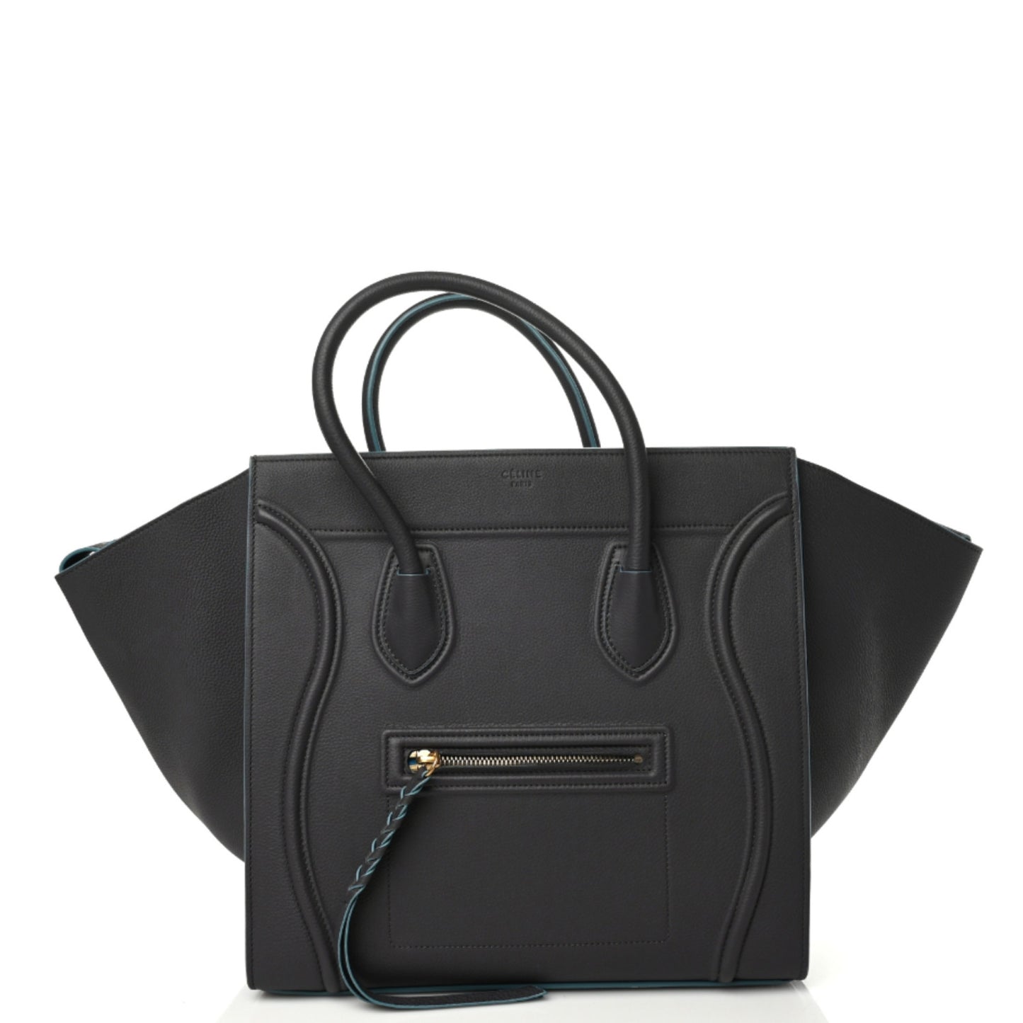 Supple Calfskin Medium Phantom Luggage Liquorice
