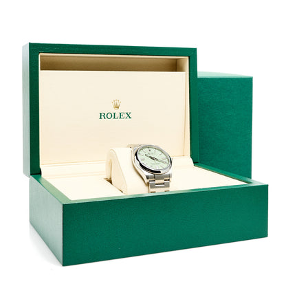 Rolex Stainless Steel 36mm Oyster Perpetual Watch Pistachio 126000 5 of 5