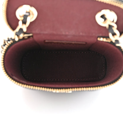 Chanel Caviar Quilted Small Vertical Coco Beauty Vanity Case With Chain Black 5 of 11