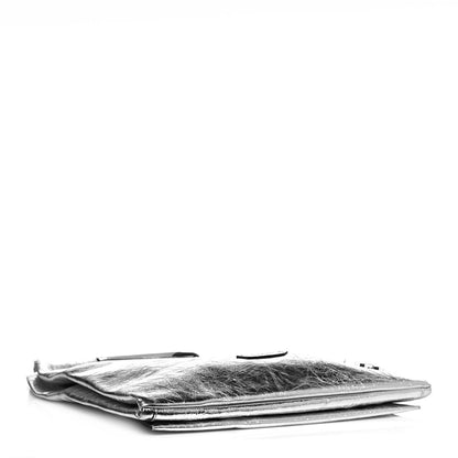 Tom Ford Metallic Calfskin Shoulder Bag Silver 4 of 10