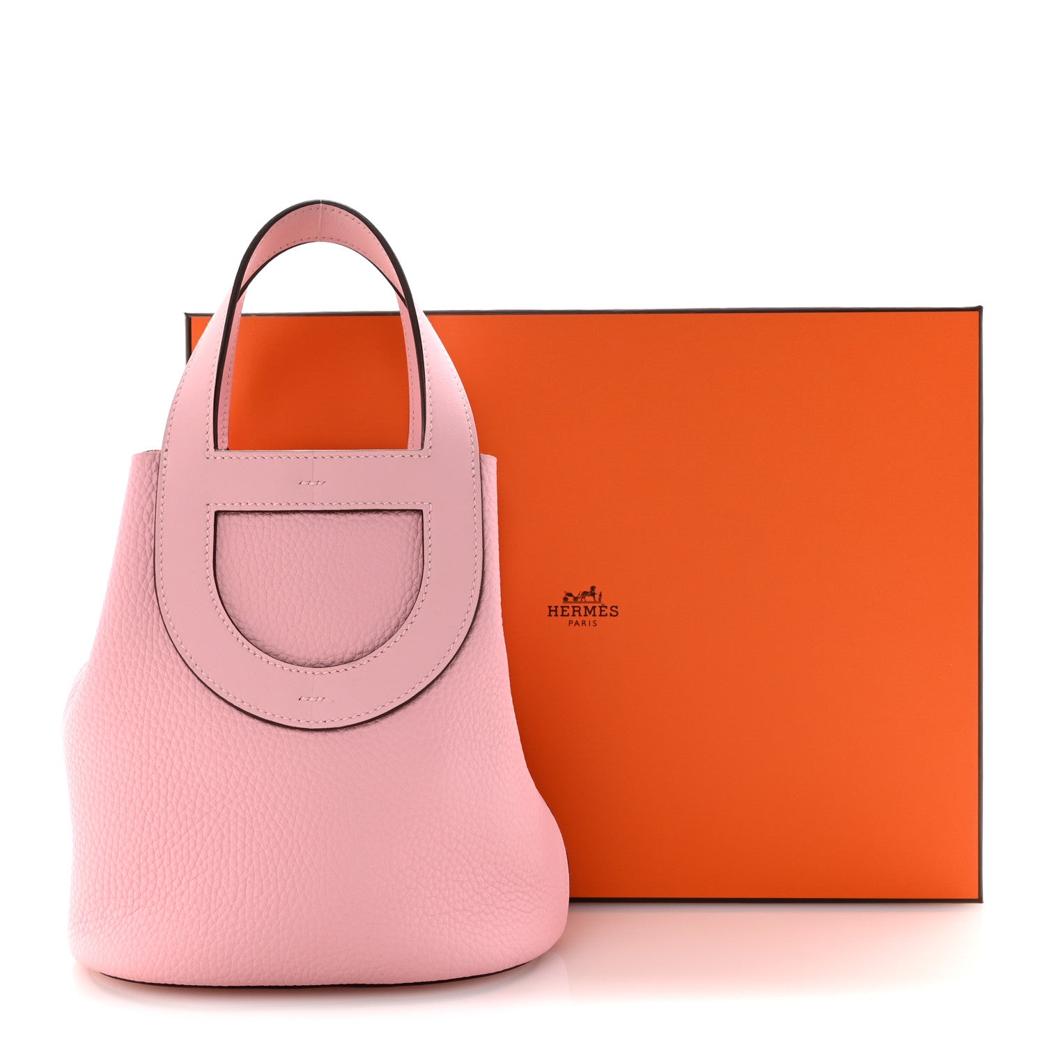 Hermes Taurillon Clemence Swift In-The-Loop 18 Bag Rose Sakura