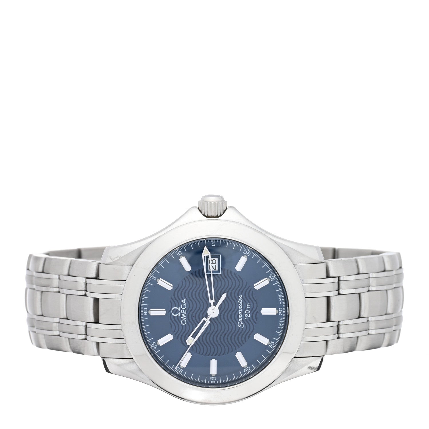 Omega Stainless Steel 36mm Seamaster 120M Quartz Watch Blue 2511.81 2 of 4