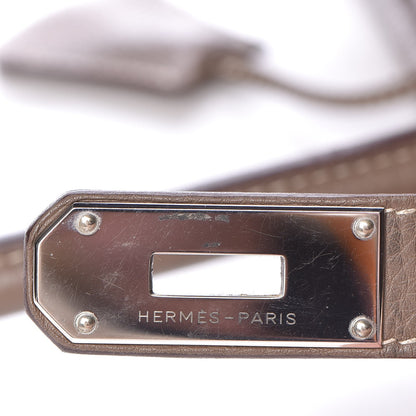 Hermes Taurillon Clemence JPG Shoulder Birkin II 42 Etoupe 27 of 37