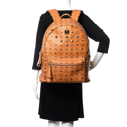 MCM Visetos Large Stark Backpack Cognac 2 of 12