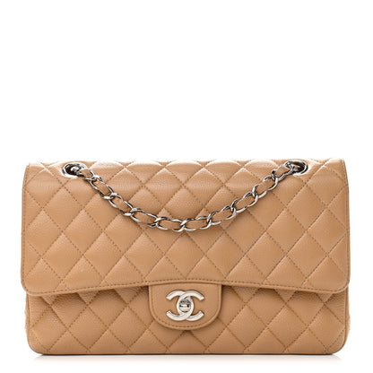 Chanel Caviar Quilted Medium Double Flap Beige 1 of 17