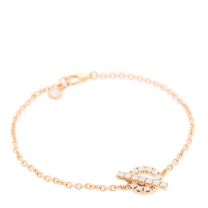 Hermes 18K Rose Gold Diamond Finesse Bracelet ST 1 of 3