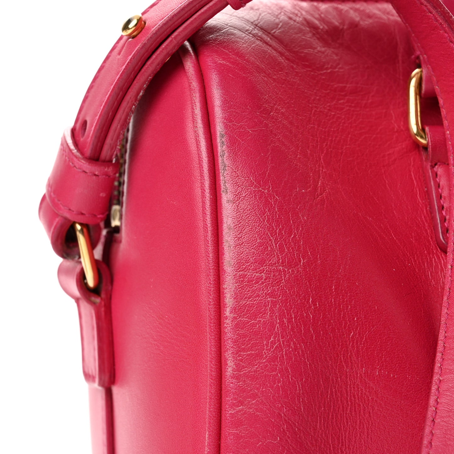 Calfskin Classic Baby Duffle Fuchsia