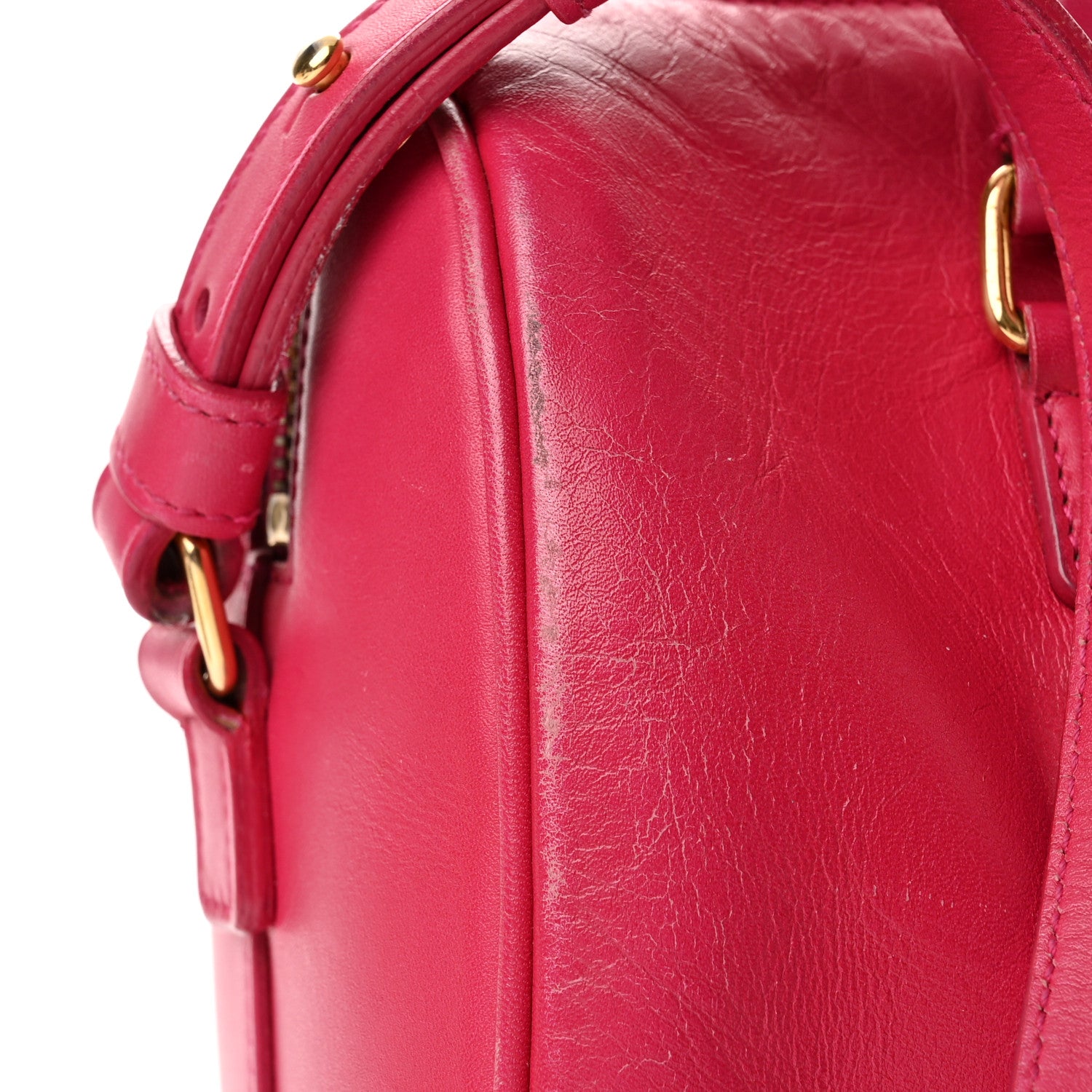Saint Laurent Calfskin Classic Baby Duffle Fuchsia 11 of 13