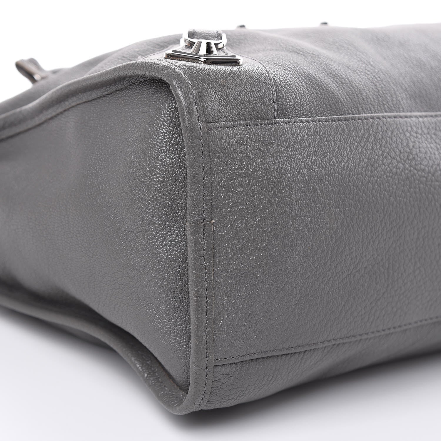 Balenciaga Chevre Silver Metallic Edge Hardware City Gris Acier 8 of 11