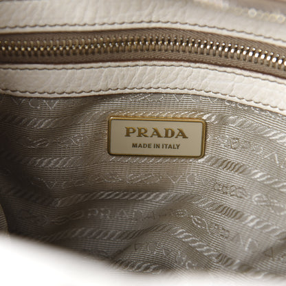 Prada Vitello Daino Shoulder Bag Talco 9 of 16