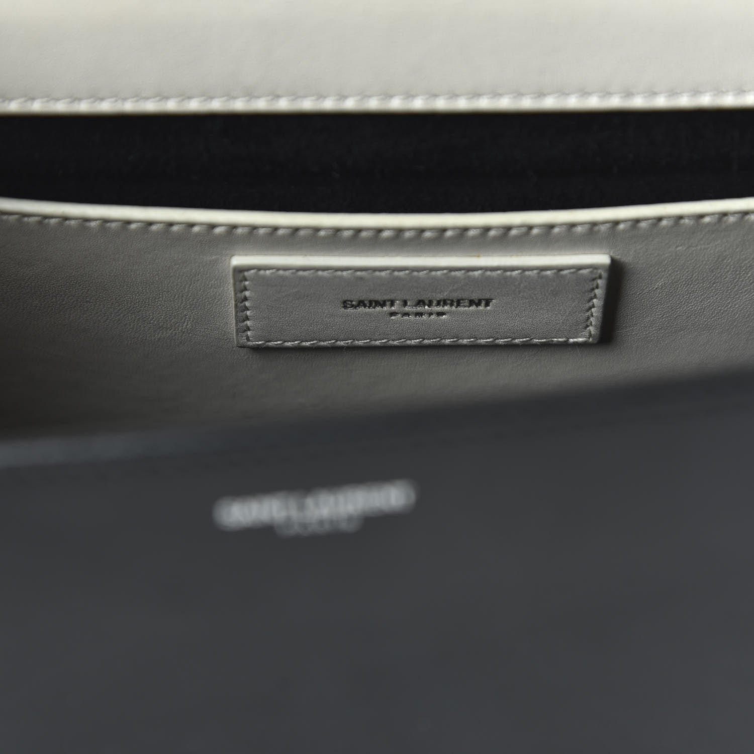 Saint Laurent Calfskin Medium Classic Betty Black White 8 of 10