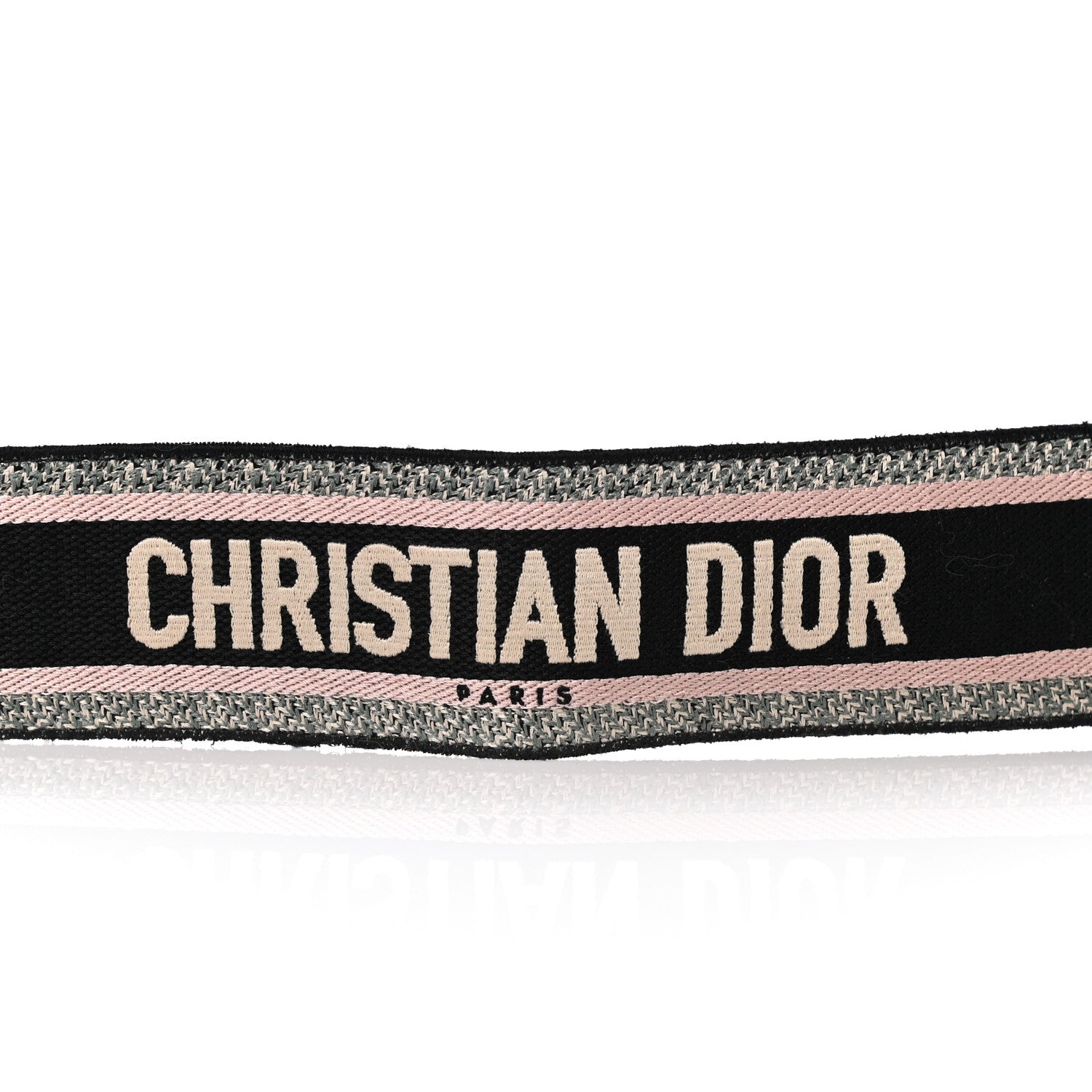Christian Dior Canvas Embroidered Shoulder Strap Rose Multicolor 6 of 6