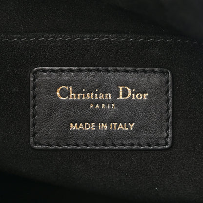 Christian Dior Lambskin Cannage Medium Dior Vibe Hobo Bag Black 6 of 12