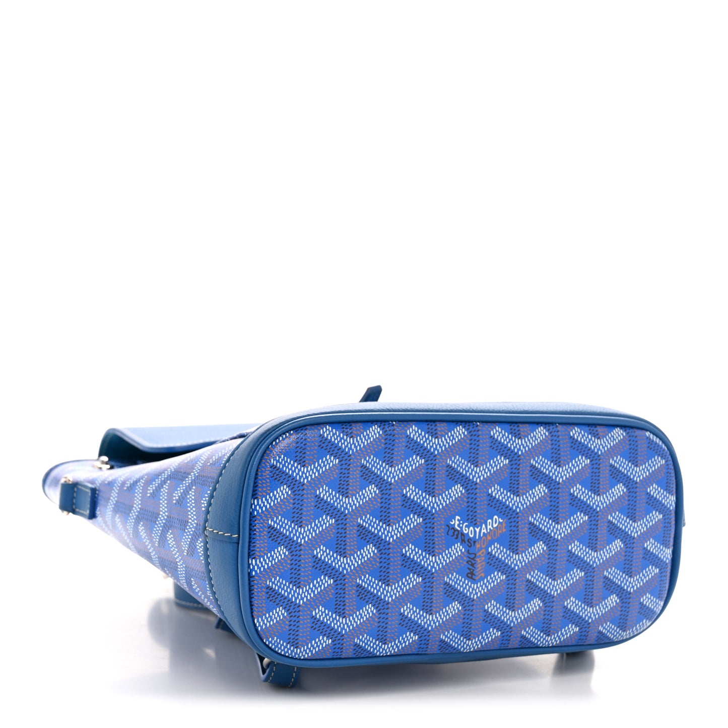 Goyardine Calfskin Mini Alpin Backpack Sky Blue