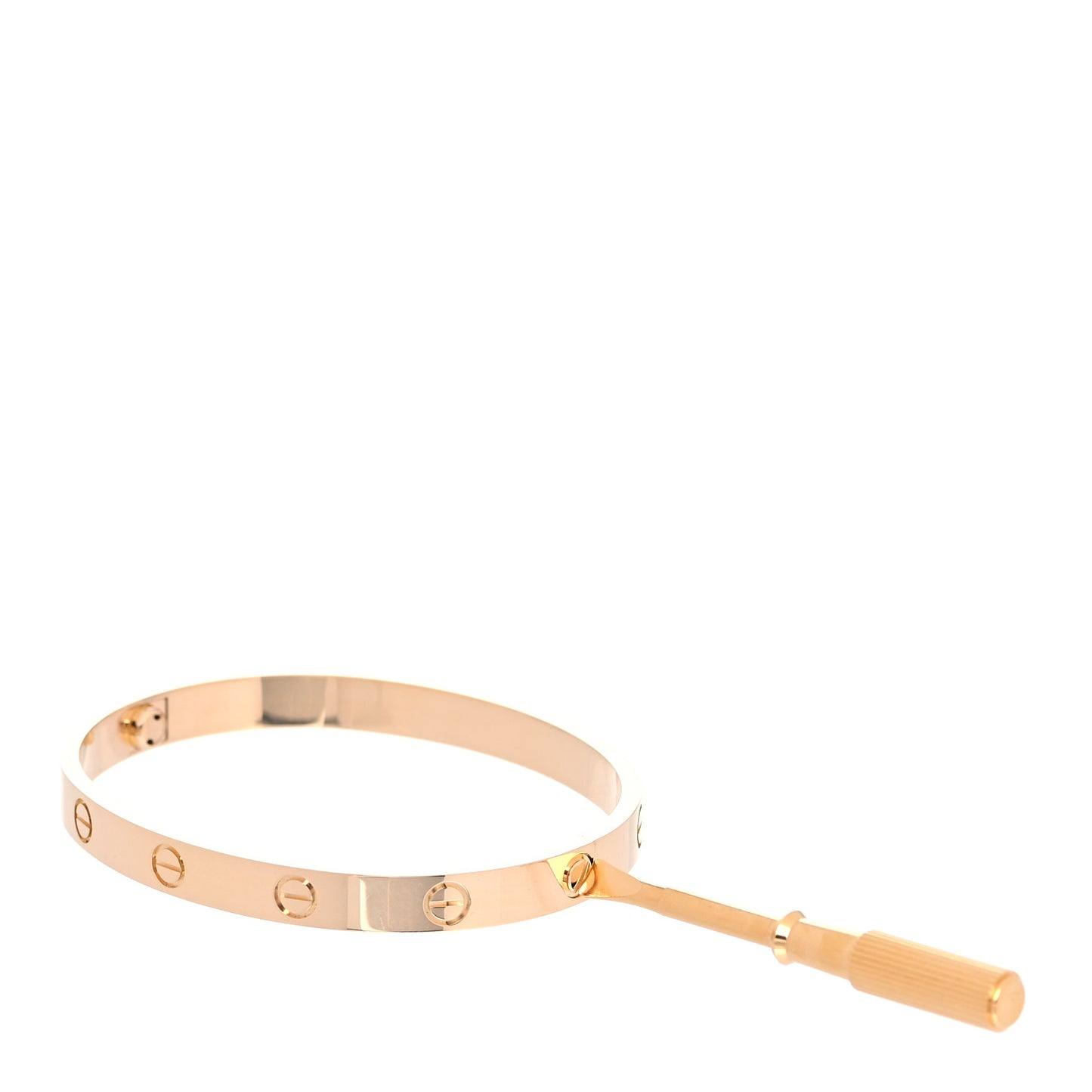18K Yellow Gold LOVE Bracelet 17