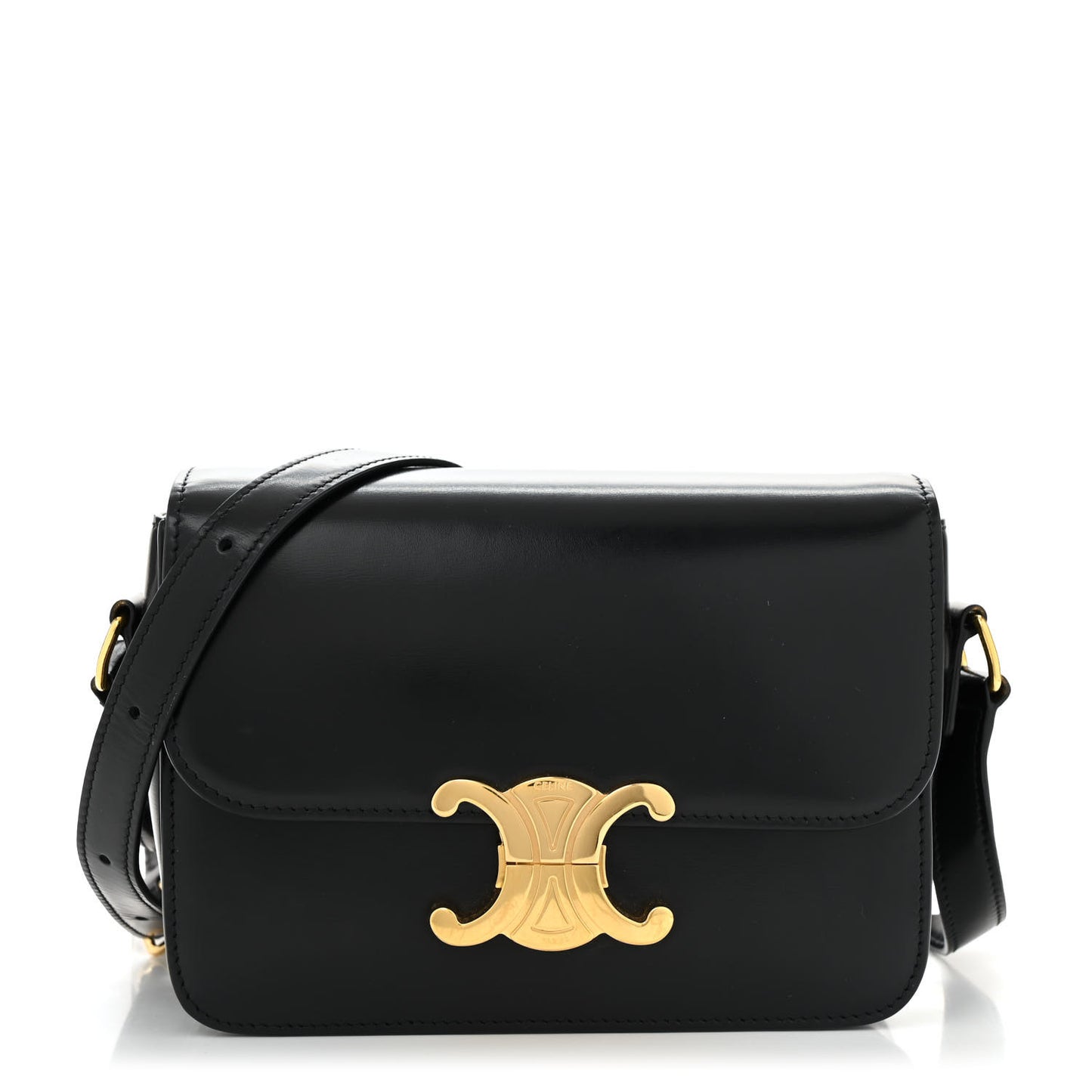 Shiny Calfskin Teen Triomphe Black