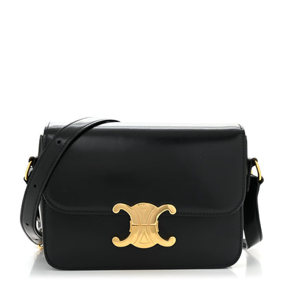 Celine Shiny Calfskin Teen Triomphe Black 1 of 12