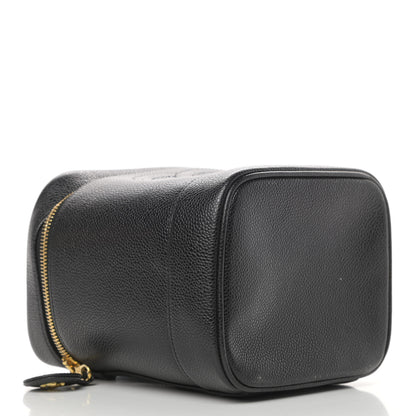 Chanel Caviar Cosmetic Vanity Bag Black 4 of 11