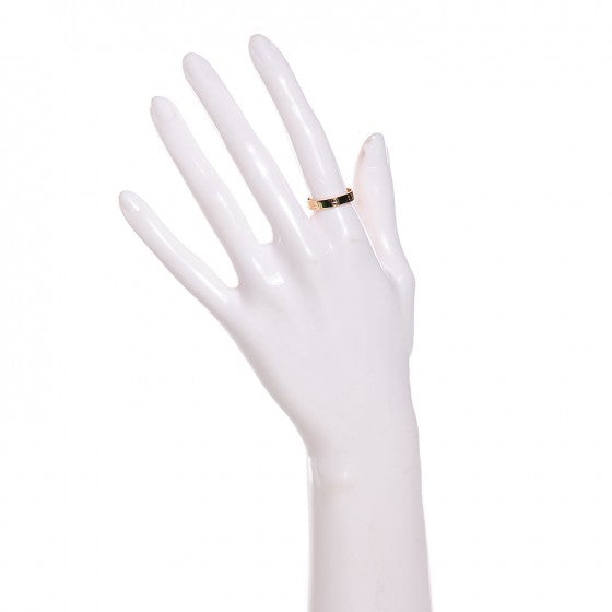 18K Yellow Gold 4mm LOVE Wedding Band Ring 55 7.25