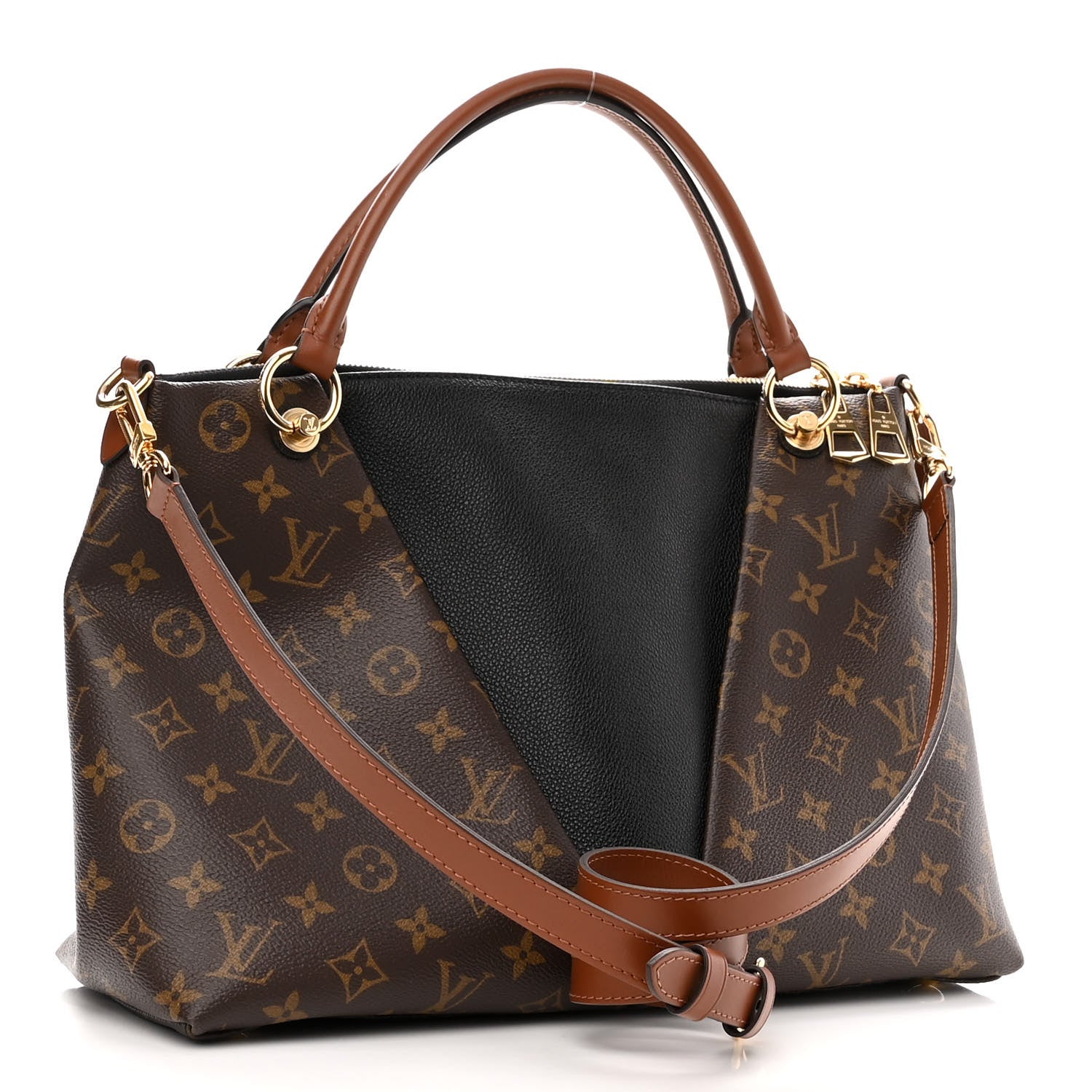 Louis Vuitton Monogram V Tote MM Black 3 of 9