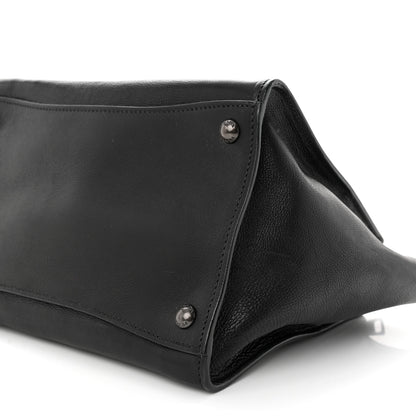 Prada Glace Calf Small Twin Pocket Tote Black 9 of 12