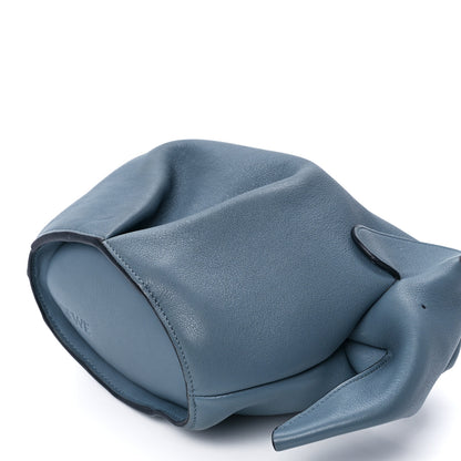 Loewe Calfskin Mini Elephant Crossbody Bag Stone Blue 10 of 12
