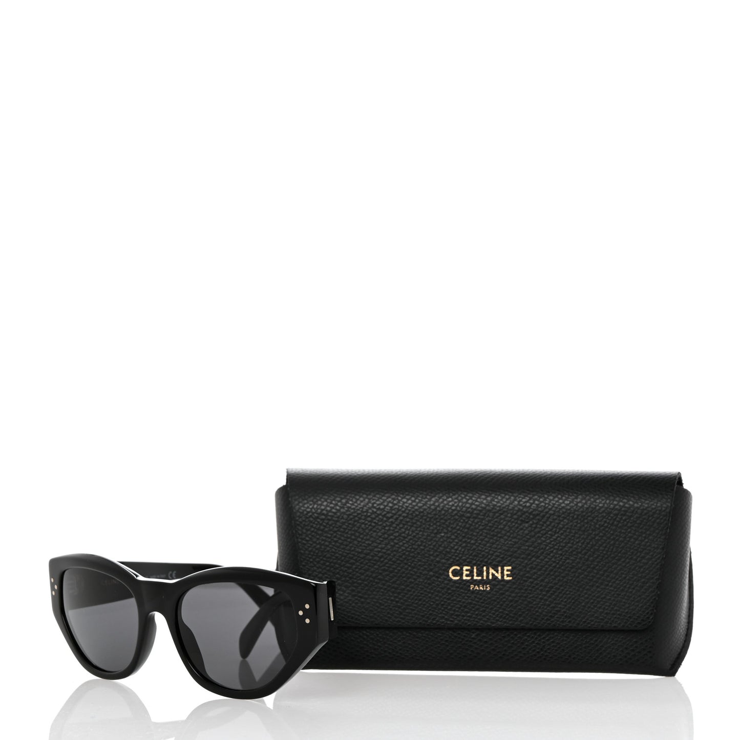 Acetate Polarized Square Sunglasses CL40219I Black
