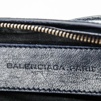 Balenciaga Chevre Classic Hardware Porte Toilette Makeup Clutch Marine 6 of 9