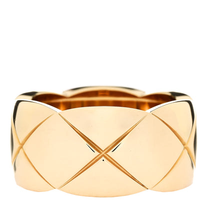 Chanel 18K Yellow Gold Large Coco Crush Ring 57 8 1 of 6