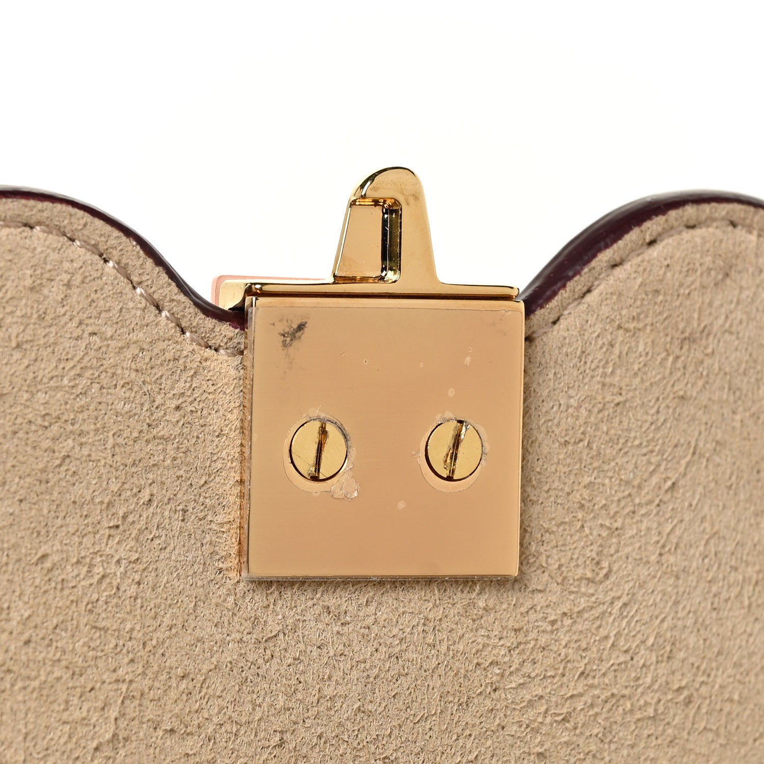 Fendi Vitello Liberty Scalloped Studded Kan I Shoulder Bag Camelia 12 of 15