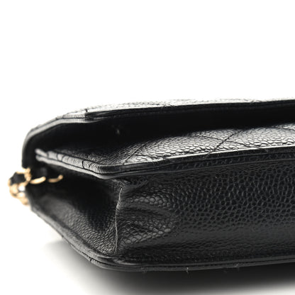 Chanel Caviar Quilted Wallet On Chain WOC Black 9 of 10