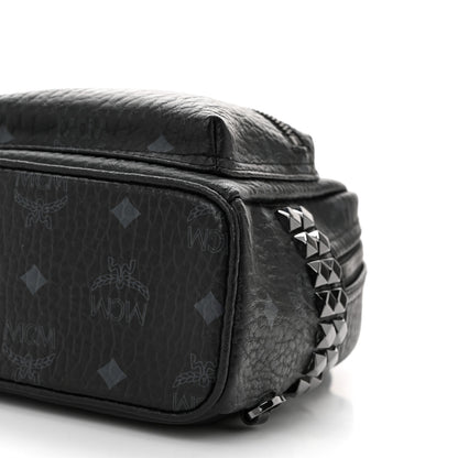 MCM Visetos Side Stud X-Mini Stark Bebe Boo Backpack Black 9 of 9