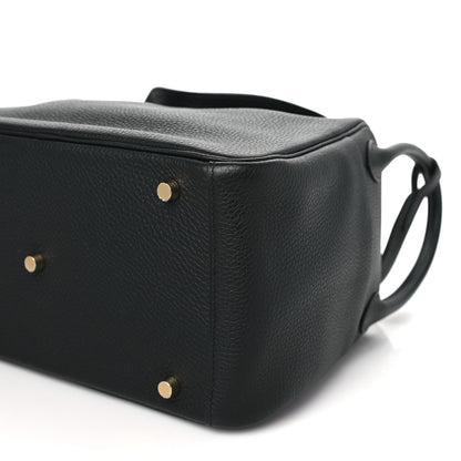 Hermes Taurillon Clemence Lindy 30 Black 9 of 9