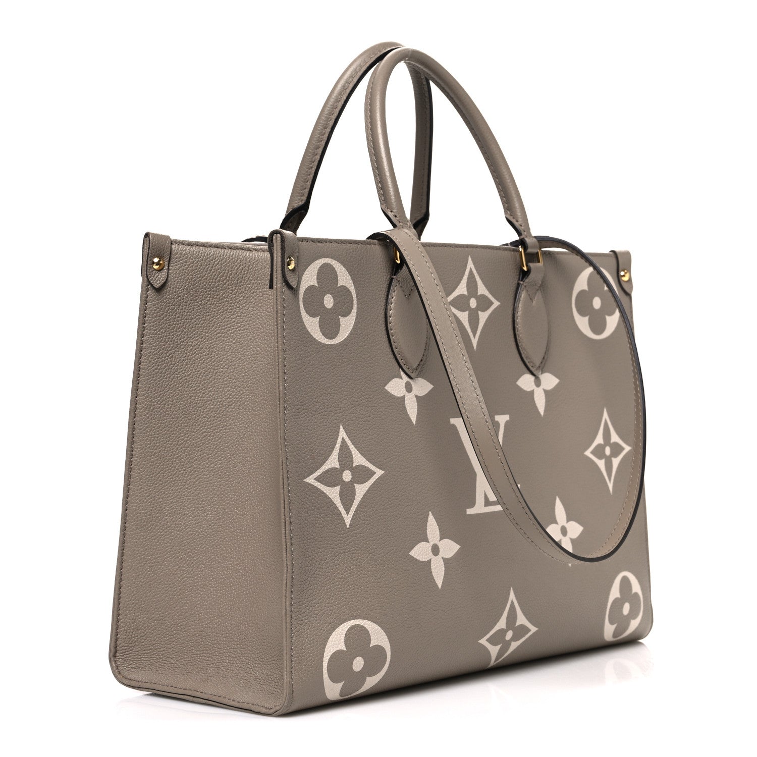 Louis Vuitton Empreinte Monogram Giant Onthego MM Tourterelle Creme 3 of 13