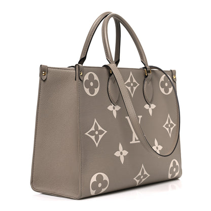 Louis Vuitton Empreinte Monogram Giant Onthego MM Tourterelle Creme 3 of 13